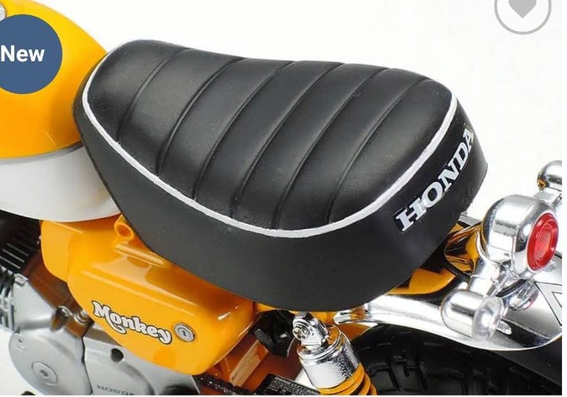 โมเดลฮอนด้ามังกี้ Tamiya Honda Monkey125 1:12 ชุดประกอบโมเดลพลาสติกขนาด 1/12 ความยาว 14 ซม. กว้าง: 6 ซม. สูง: 8 ซม. ราคากล่องละ 950 บาท