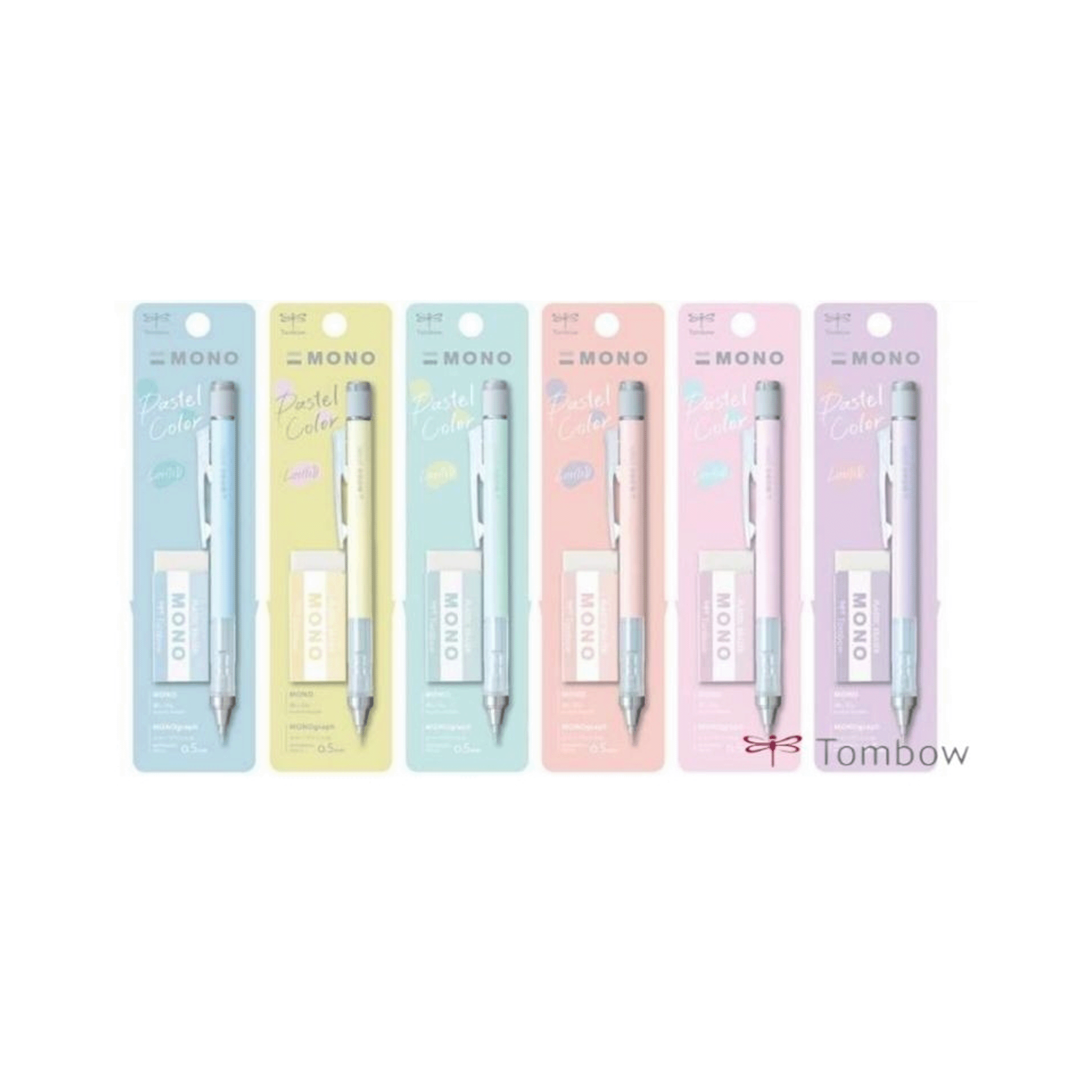 ดินสอกด Mechanical Pencil โมโน Mono สีพาสเทล พร้อมยางลบ รุ่น PPA-242 จำนวน 1 ด้าม