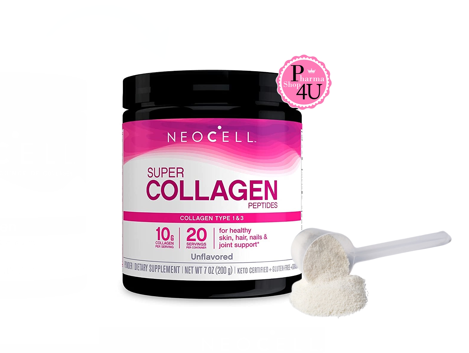 Neocell Super Collagen Peptides Type 1&3 Powder คอลลาเจนชนิดผง 200g.