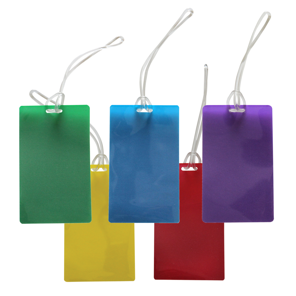ป้ายชื่อคล้องกระเป๋า Luggage Tag พลาสติกเคลือบบัตร