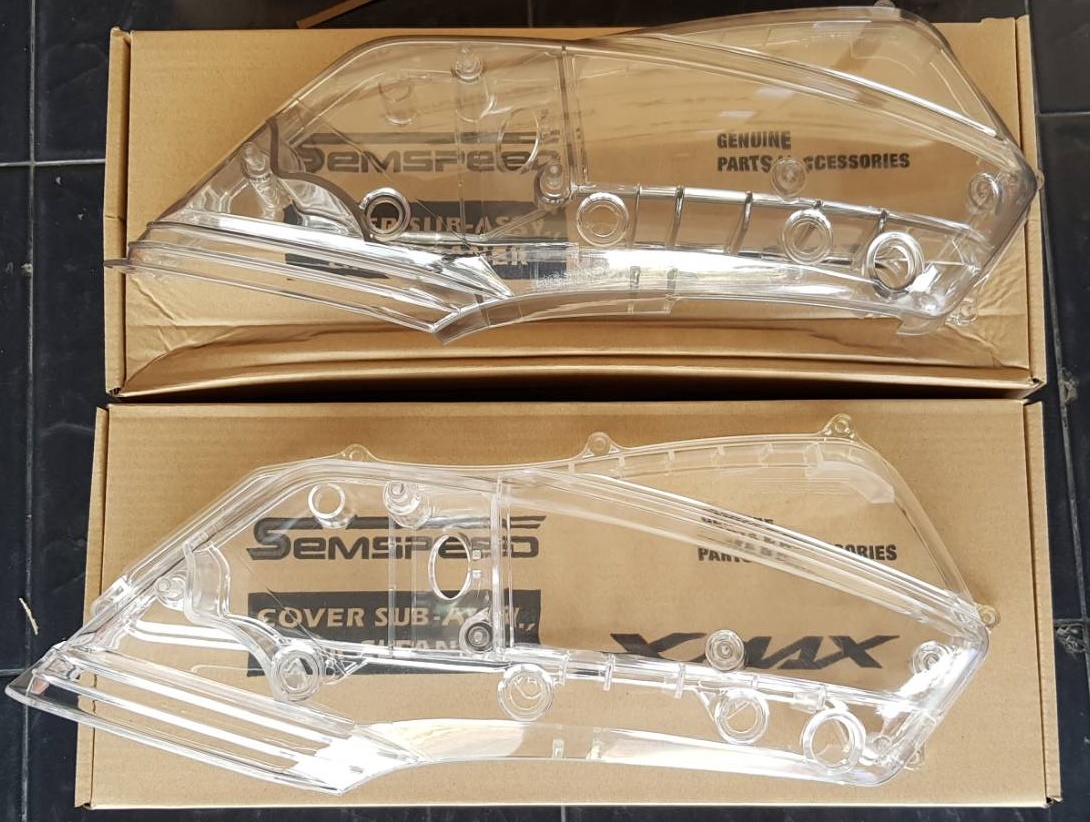 ครอบกรองใส SEMSPEED Yamaha x-max 300 มีสีใส กับชา