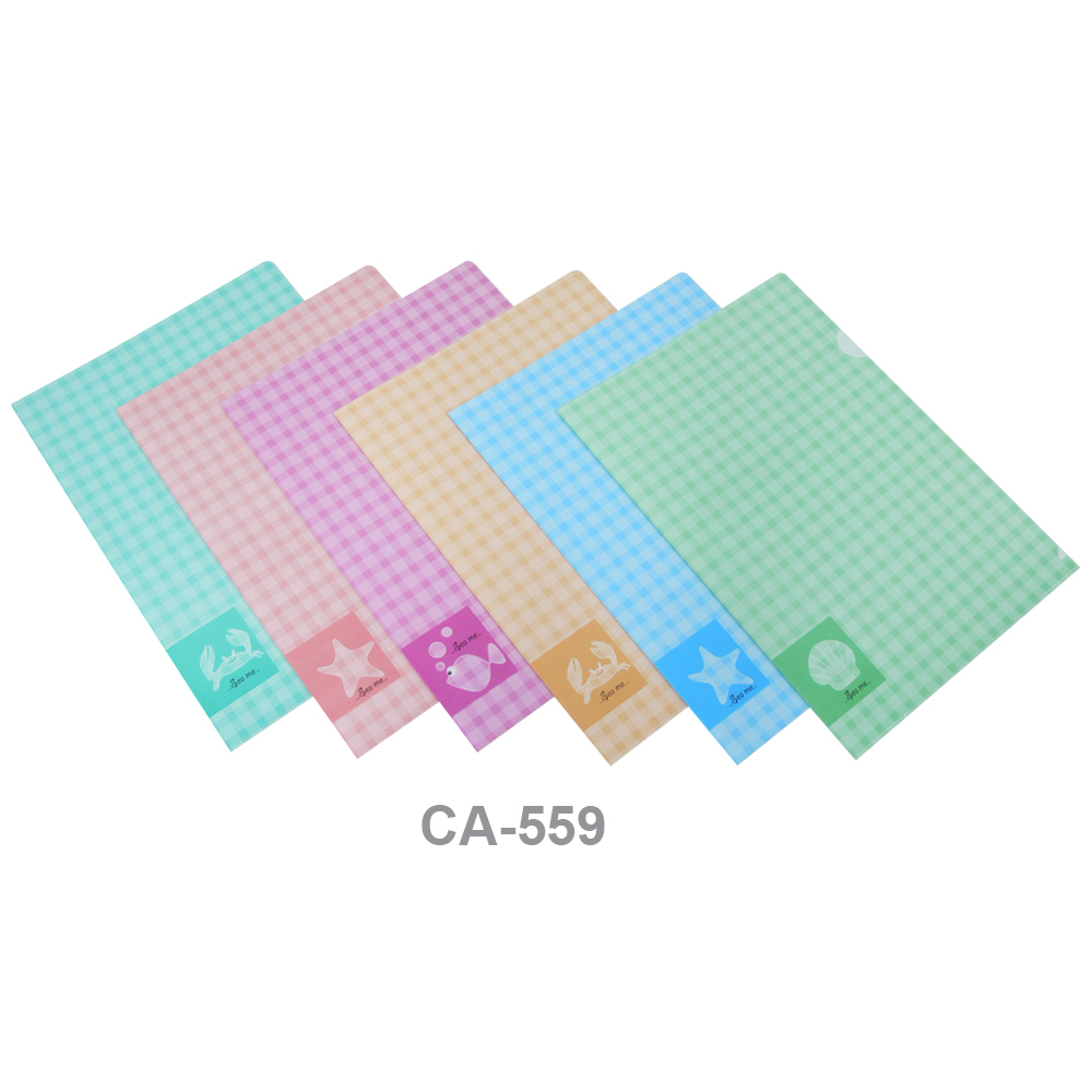 แฟ้มซอง A4 พิมพ์ลายสก็อตคละลาย