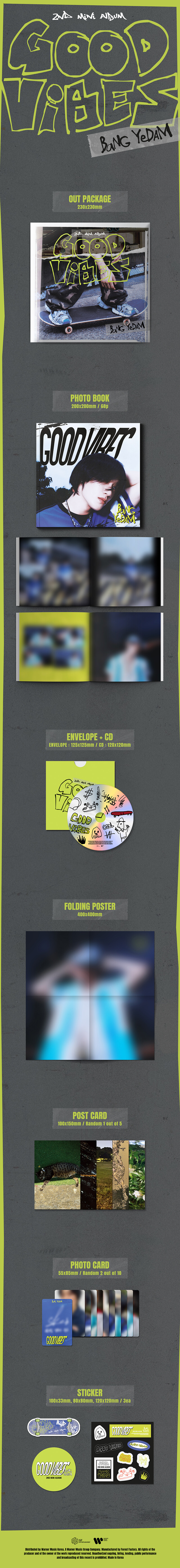 [PRE-ORDER] BANG YEDAM - 2nd Mini Album "GOOD ViBES"