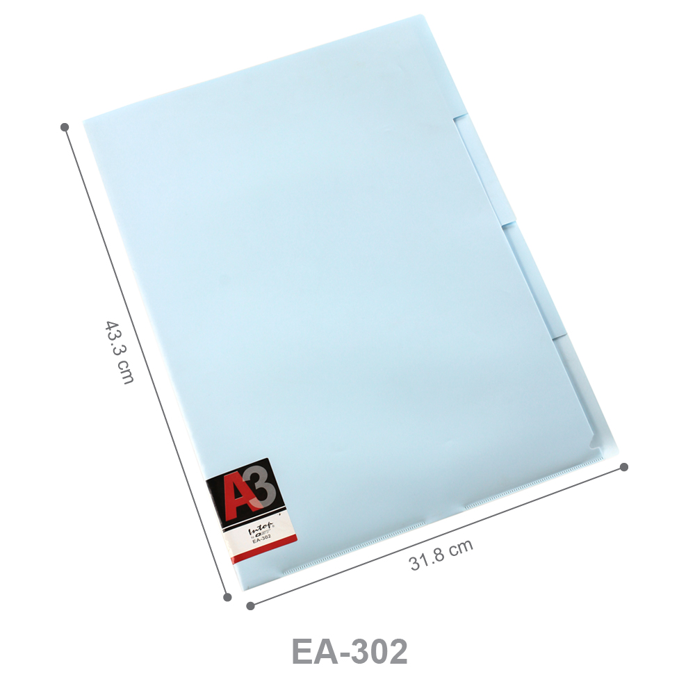 แฟ้มซอง 3 ชั้น 200 ไมครอน No.EA
