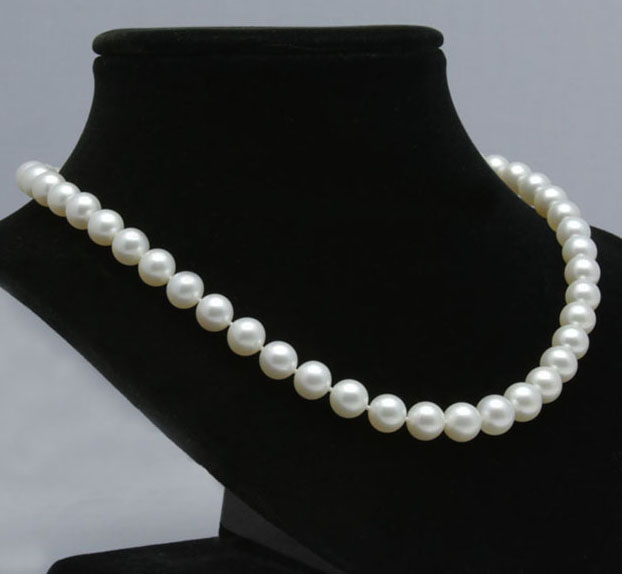 สร้อยคอไข่มุกแท้ 7-7.5 มิล กลม สีขาว AAA