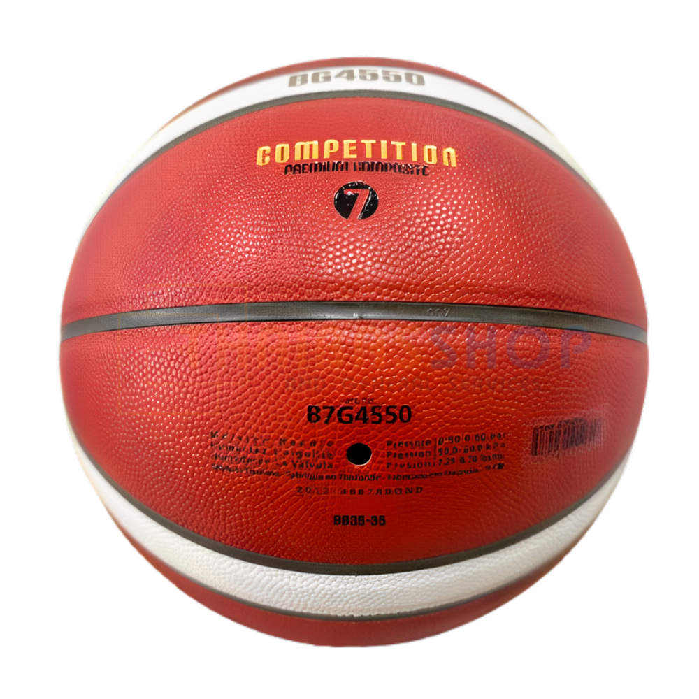 (ของแท้ 100%) บาสเกตบอล ลูกบาสเกตบอล Molten รุ่น BG4550 ผลิตมาหนังคล้าย GG7X บาสหนัง PU size7 ของแท้ มีมอก.