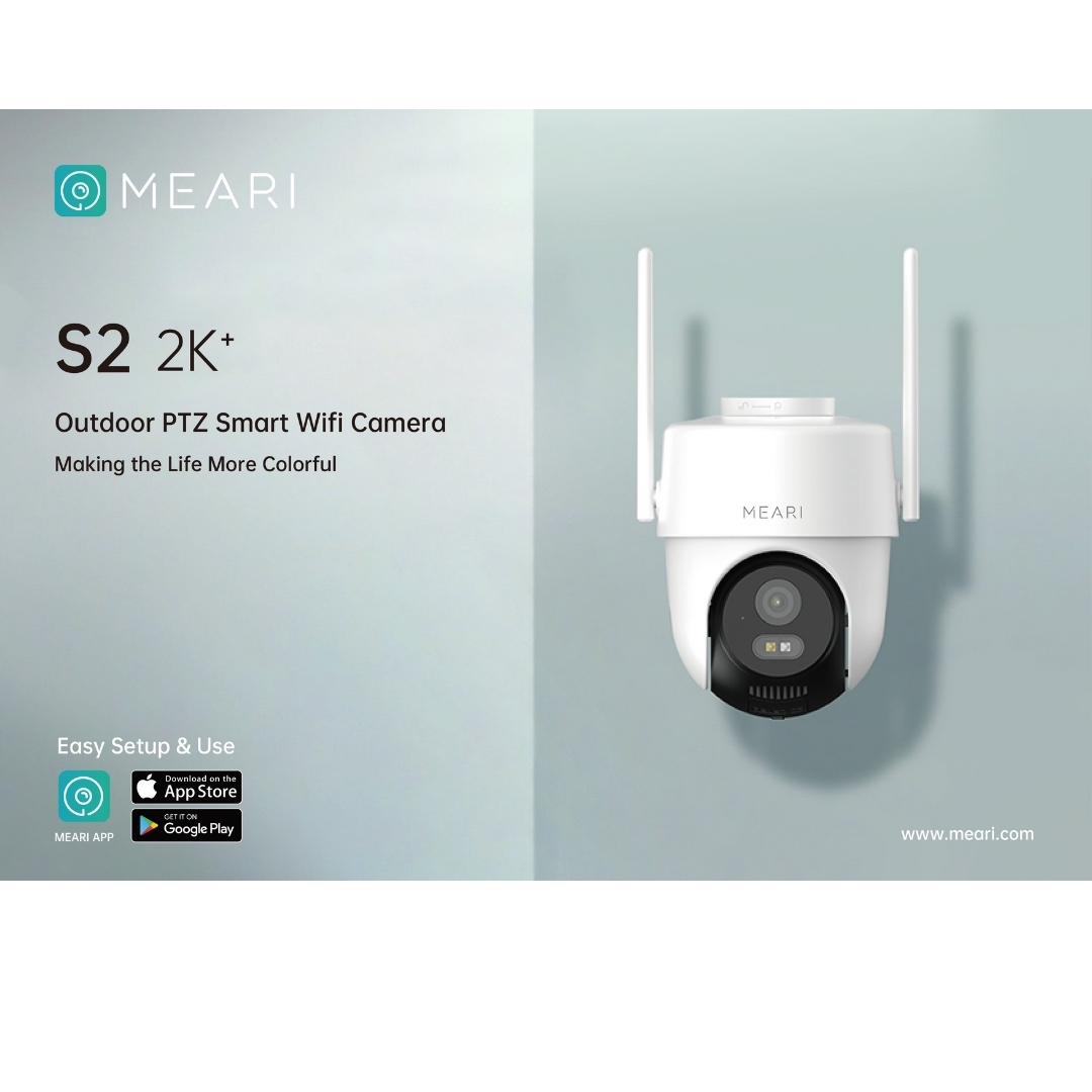 MEARI S2 กล้องวงจรปิดระบบ IP 4MP Outdoor PTZ Smart WiFi Camera รองรับการสื่อสารสองทาง BY BILLIONAIRE SECURETECT MEARI S2