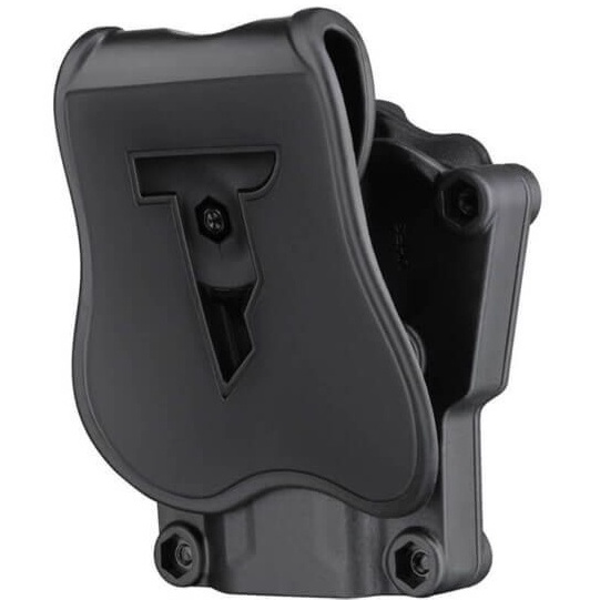 Mega-Fit Universal Holster Black CYTAC Holster ซองพกนอกปลดนิ้วชี้ สีดำ