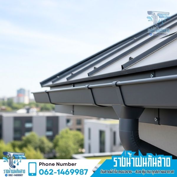 รางน้ำฝนสังกะสี/สแตนเลส/ไวนิล