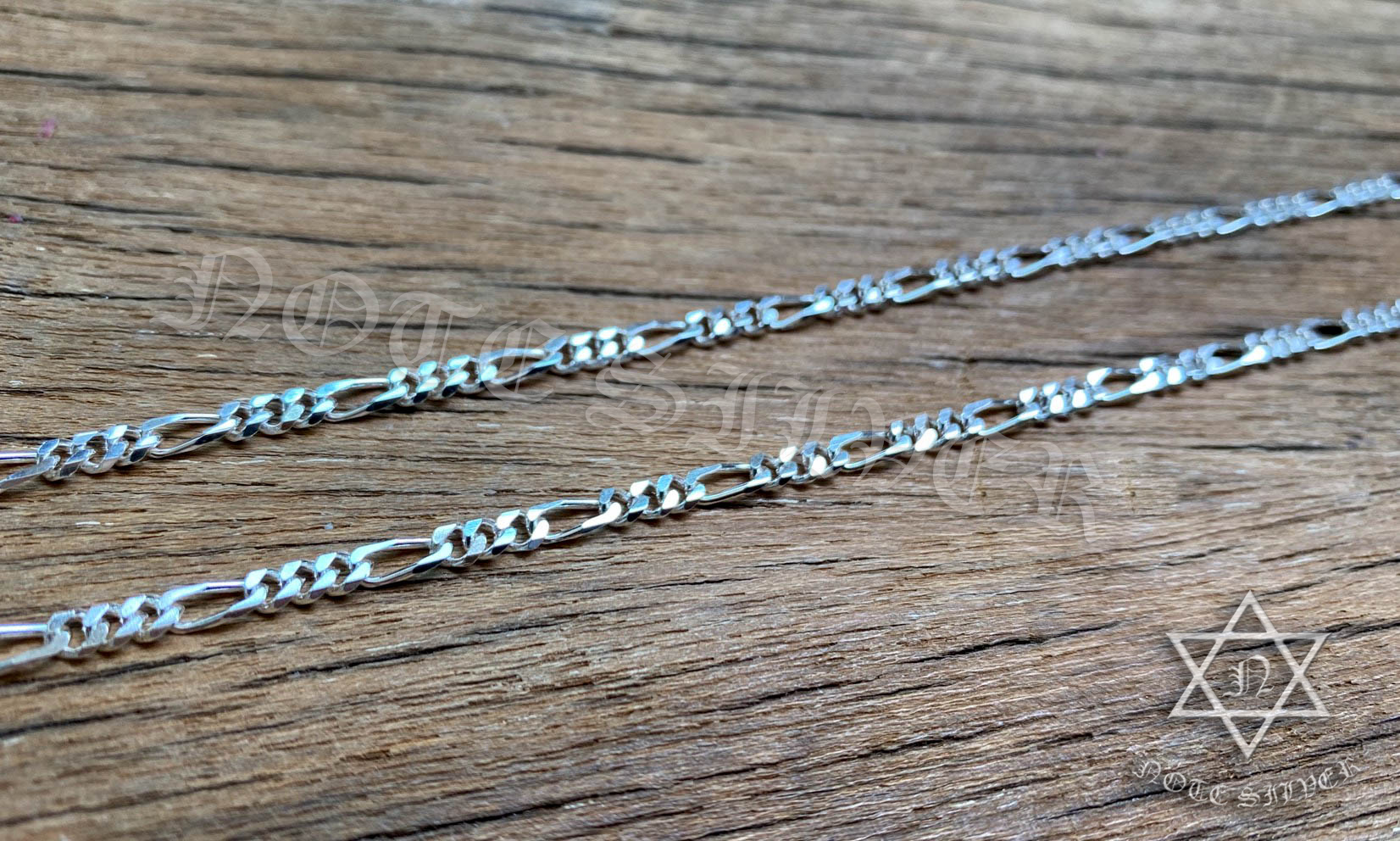 สร้อยคอเงินแท้ ลายโซ่แบน ตะขอแบบดั้งเดิม 24" Sterling Silver 925 NSNL2564