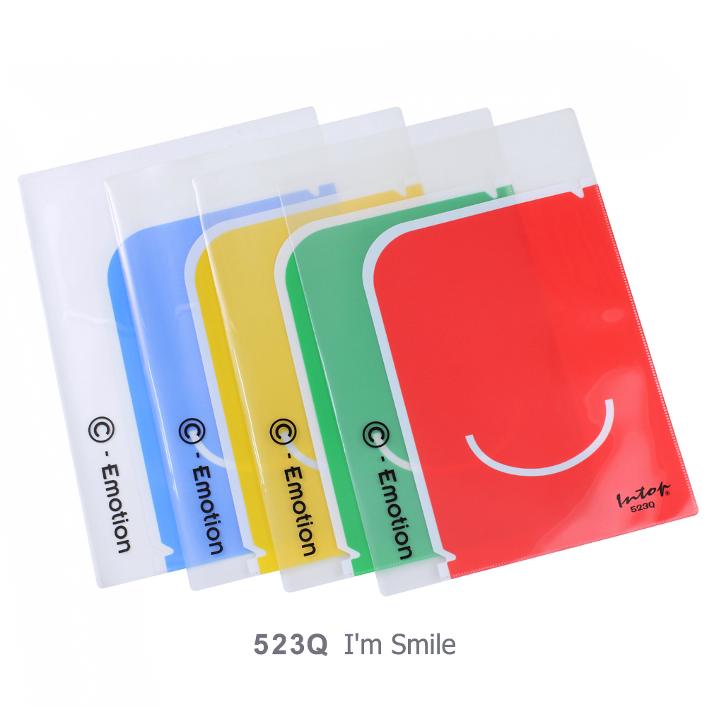 แฟ้มพับ A4 มีช่องใส่เอกสาร พิมพ์ลาย 523Q