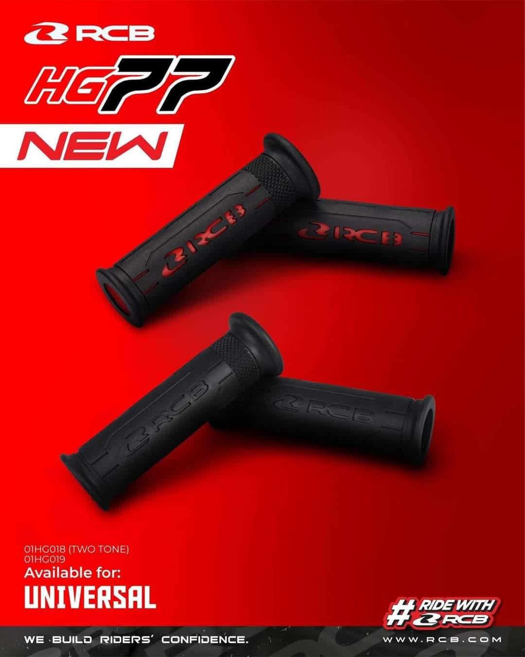 ปลอกมือ RCB รุ่น HG77 ดีไซน์สวย นุ่มมือมีให้เลือก 2 สี ดำล้วน ดำแดง ราคา 280 บาท