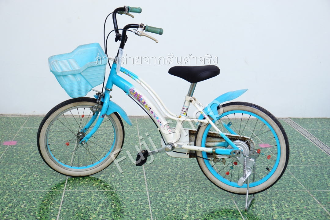 จักรยานเด็กญี่ปุ่น - ล้อ 18 นิ้ว - ไม่มีเกียร์ - สีฟ้า [จักรยานมือสอง]