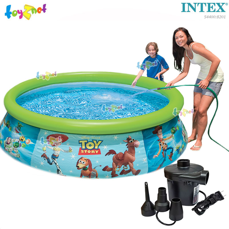 Intex Toy Story Easy Set Pool 6 ft. (1.83x0.51 m.) No.54400 + Elec. Air Pump