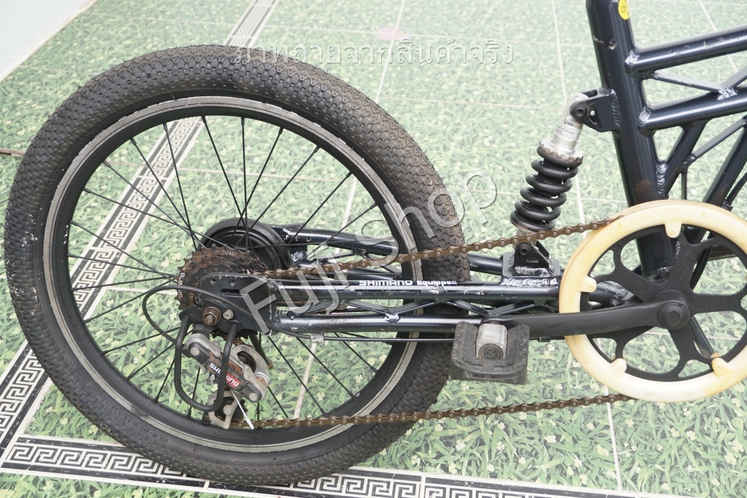 จักรยานพับได้ญี่ปุ่น - ล้อ 20 นิ้ว - มีเกียร์ - มีโช๊ค - อลูมิเนียม - สีเทา [จักรยานมือสอง]