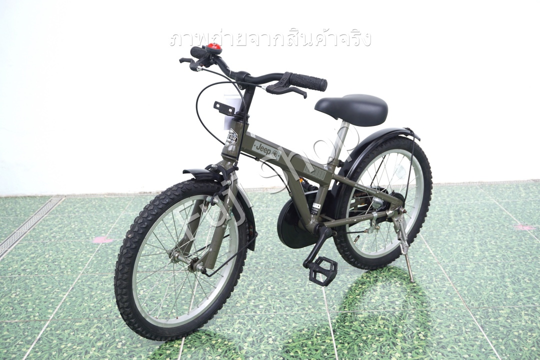 จักรยานเด็กญี่ปุ่น- ล้อ 18 นิ้ว - ไม่มีเกียร์ - Jeep - สีเขียว [จักรยานมือสอง]