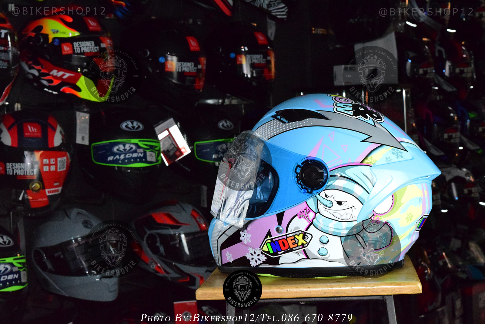 หมวกกันน็อคเต็มใบ INDEX ZYRA ลายใหม่ล่าสุด ขนาด S