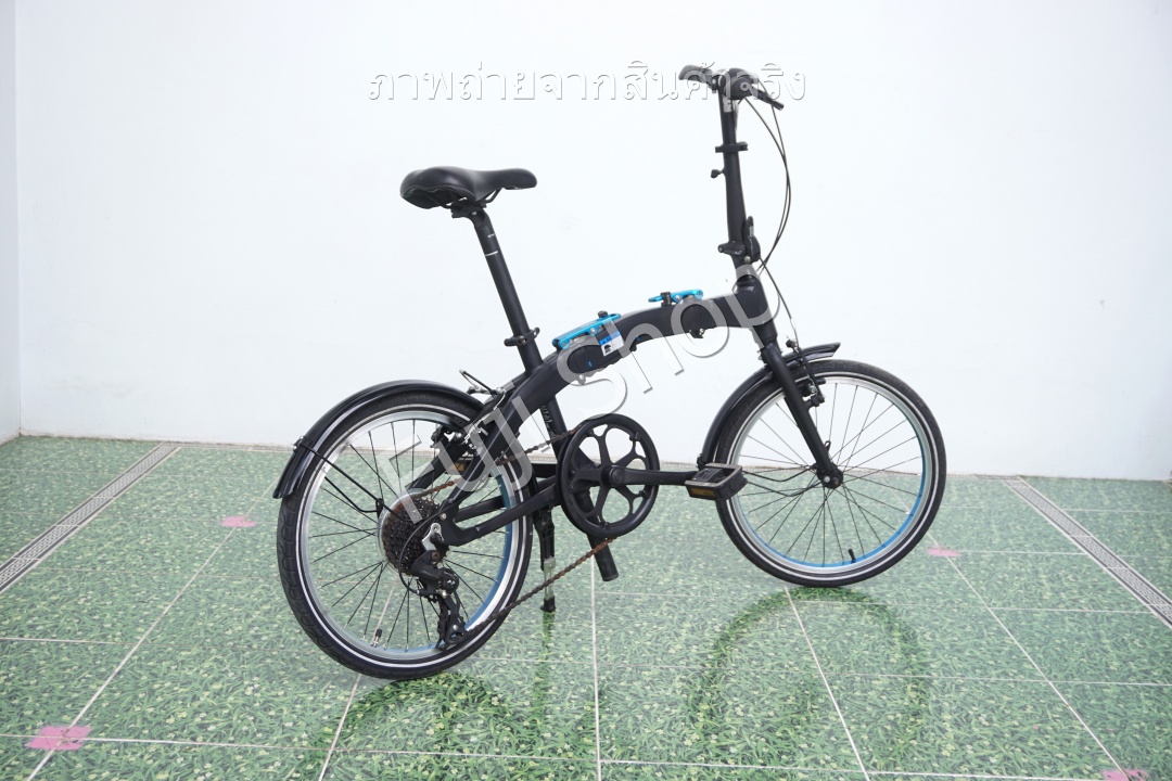 จักรยานพับได้ญี่ปุ่น - ล้อ 20 นิ้ว - มีเกียร์ - อลูมิเนียม - BMW Folding Bike - สีดำ [จักรยานมือสอง]