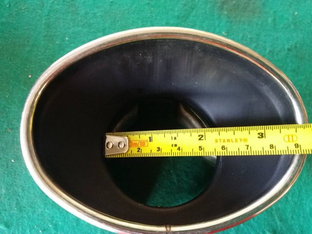 ปลายท่อสแตนเลส ยาว 10 ซม. รูท่อ 5.5 ซม.