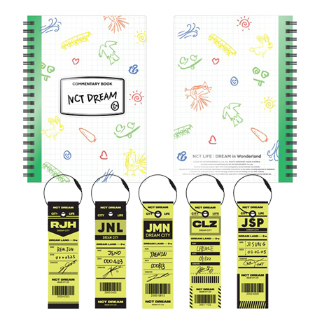 [PRE-ORDER] NCT DREAM - Official Merchandise "NCT LIFE : DREAM IN WONDERLAND" Commentary Book + Luggage Tag SET
