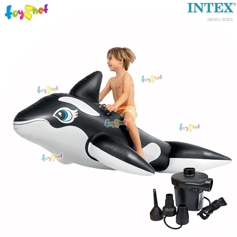 Intex Whale Ride-On no.58561 + Elec. Air Pump