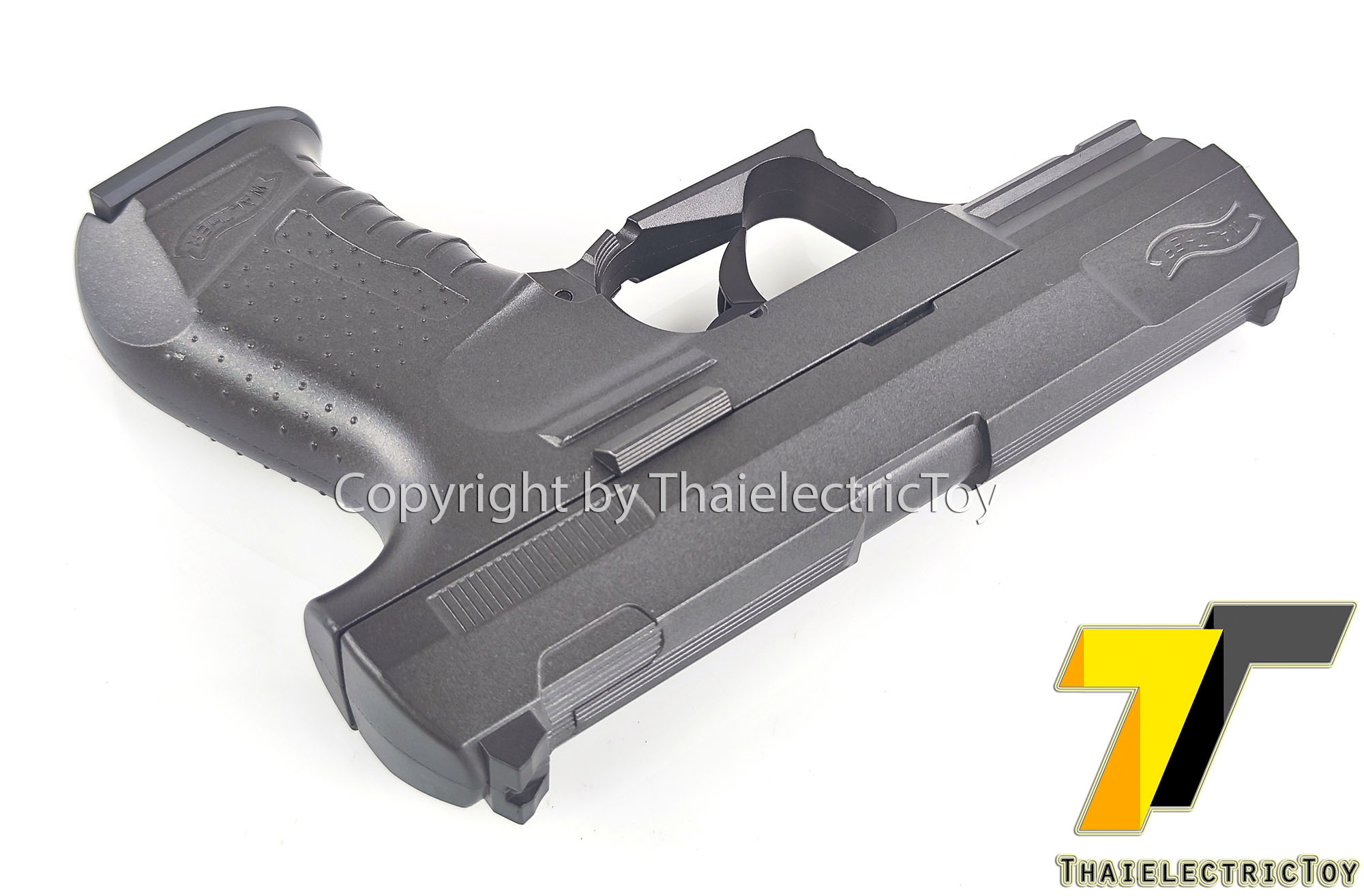 ปืนอัดลมเหล็ก Walther P99 ชักยิงทีล่ะนัด ลำกล้องยาว 7 นิ้ว หนัก 571 กรัม