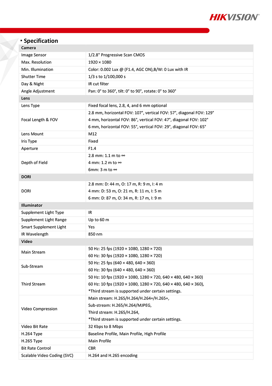HIKVISION DS-2CD2T26G2-ISU/SL กล้องวงจรปิด IP CAMERA 2MP AcuSense Strobe Light and Audible Warning Fixed Bullet มีไมค์และลำโพงในตัว BY BILLIONAIRE SECURETECH DS-2CD2T26G2-ISU/SL