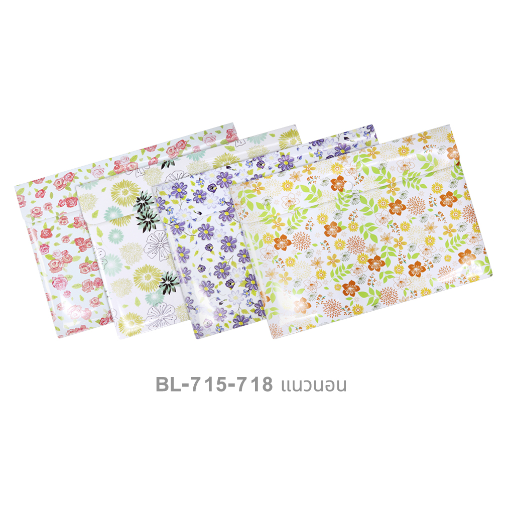 ซองกระดุม A4 ลายฟลาวเวอร์อาร์ต