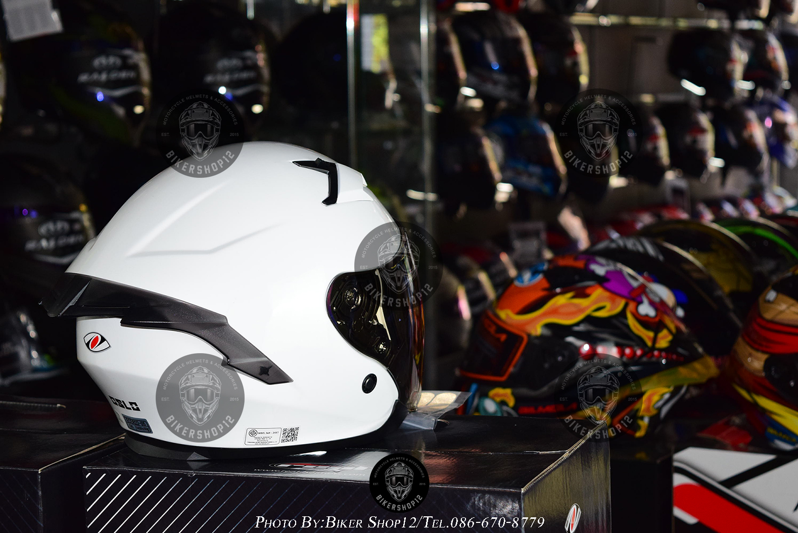 หมวกกันน็อค Real รุ่น Oslo สีขาว