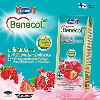 BENECOL รสทับทิม และ สตรอว์เบอร์รี่ (180 มล. 6 กล่อง X 1 แพ็ค) SKU 241347