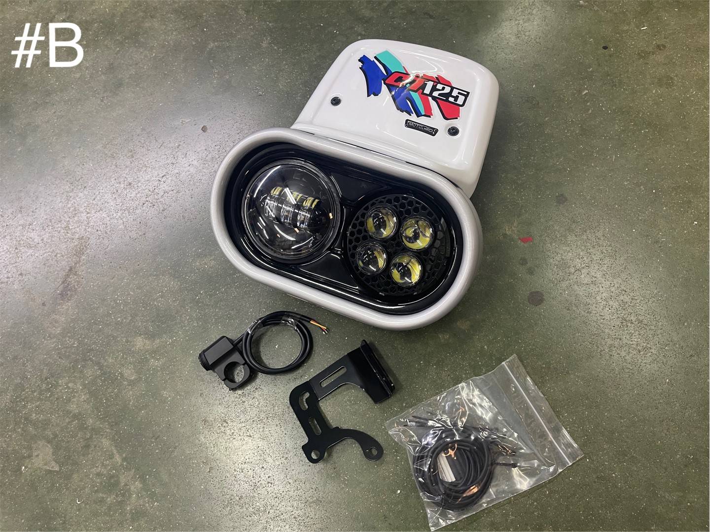 ไฟหน้า CUSTOM CT125 MOTOLORD แบบ A-6500 B-5900 C-7000 D-6400