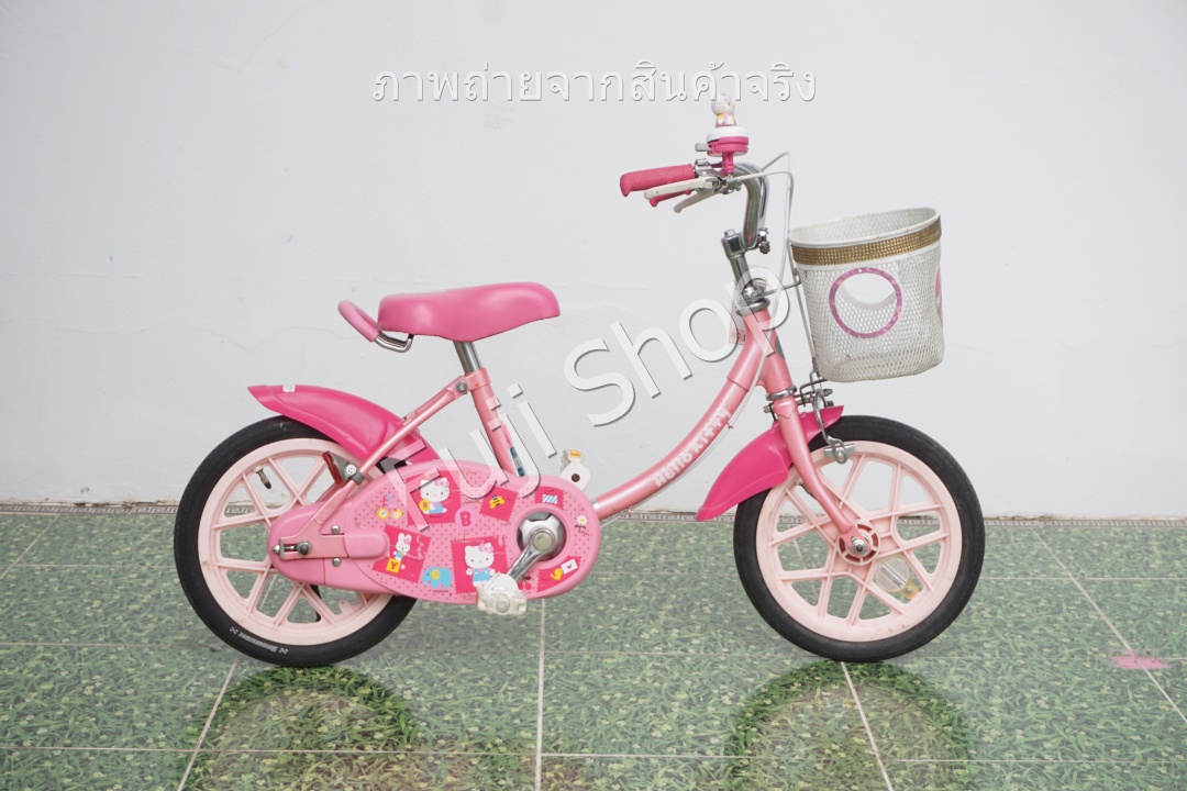 จักรยานเด็กญี่ปุ่น - ล้อ 14 นิ้ว - ไม่มีเกียร์ - สีชมพู [จักรยานมือสอง]