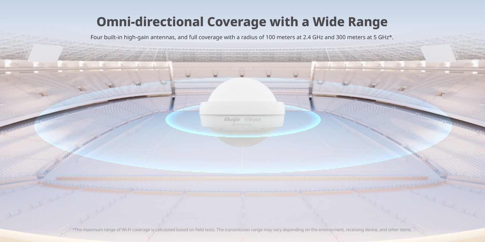 RUIJIE RG-RAP6262(G) Outdoor Access Point Wi-Fi 6, 1775Mbps, 2*GE, IP68 BY BILLIONAIRE SECURETECH RG-RAP6262(G)