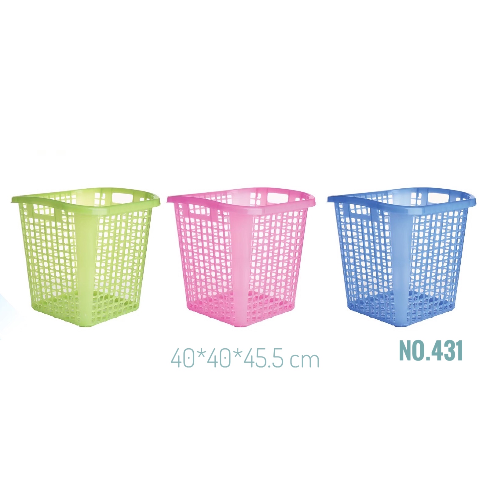 ตะกร้าเหลี่ยม No.431 สีสดใส(SRT)
