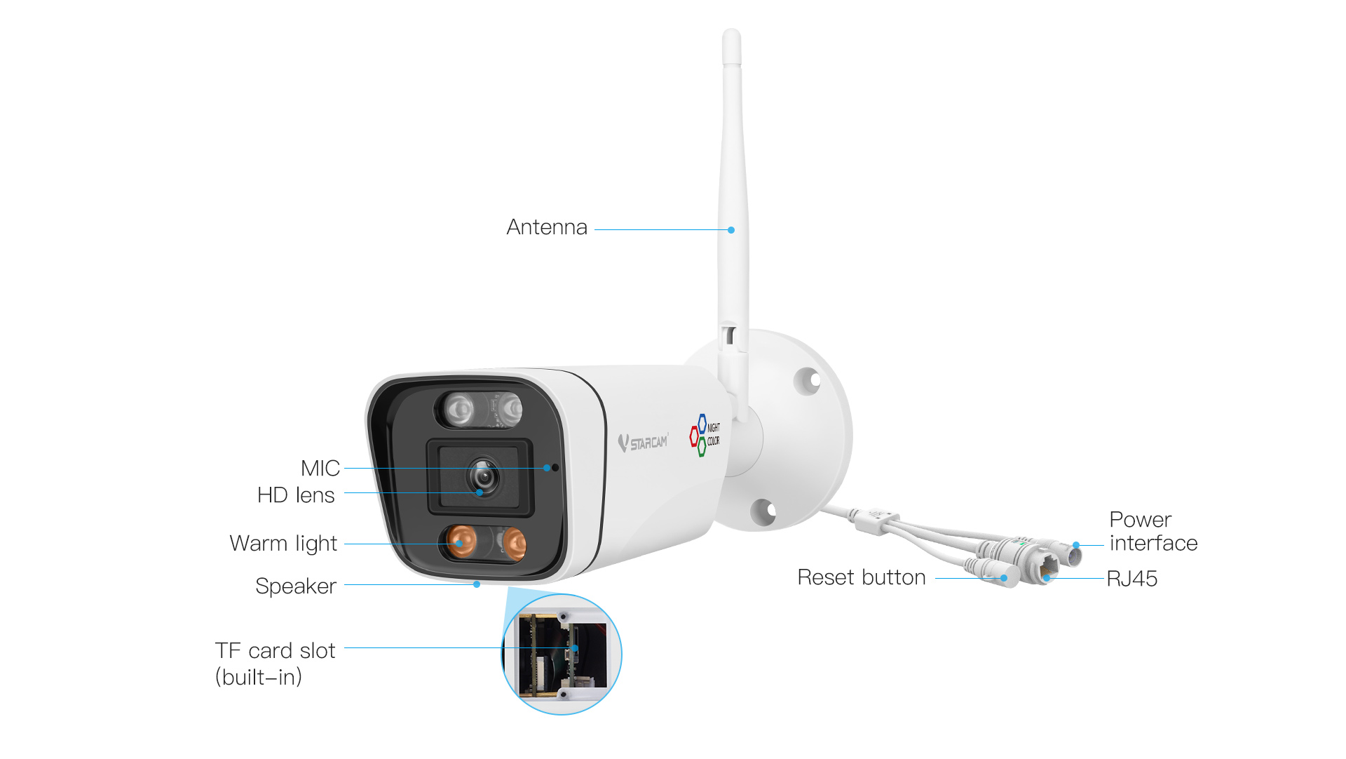Vstarcam CS58Q-UV กล้องวงจรปิดระบบ IP WIFI 4 MP มีไมค์และลำโพงในตัว Black Light Full Color รองรับ Dual-Band Wifi ติดตั้งภายนอกได้ BY BILLIONAIRE SECURETECH CS58Q-UV