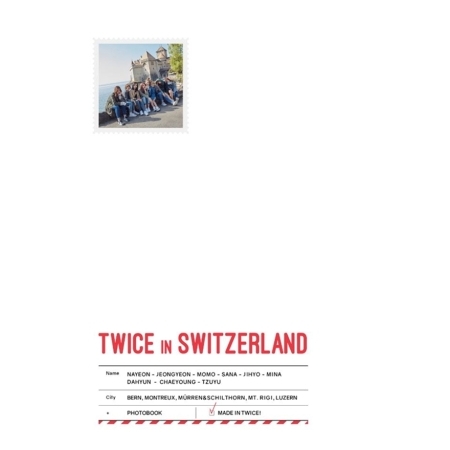 [PRE-ORDER] TWICE TV5 : TWICE IN SWITZERLAND PHOTOBOOK