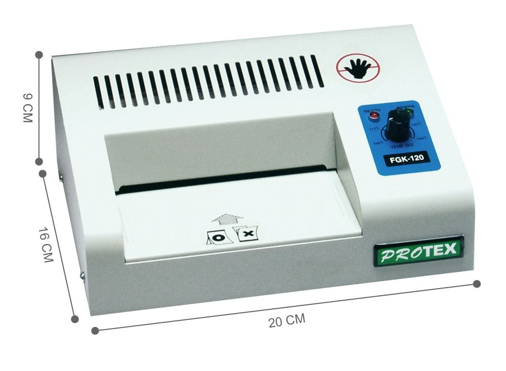 ขนาด เครื่องเคลือบบัตร A4 PROTEX รุ่น 230