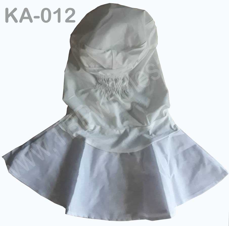 KA-012===ราคาส่ง 95 บาท ขั้นต่ำ 100 ใบ หมวกช่วงบนเป็นผ้าไมโครหนามีผ้าปิดปาก ด้านล่างเป็นผ้าโทเร210เส้น ยาวคลุมไหล่ สนใจติดต่อ 0810110084