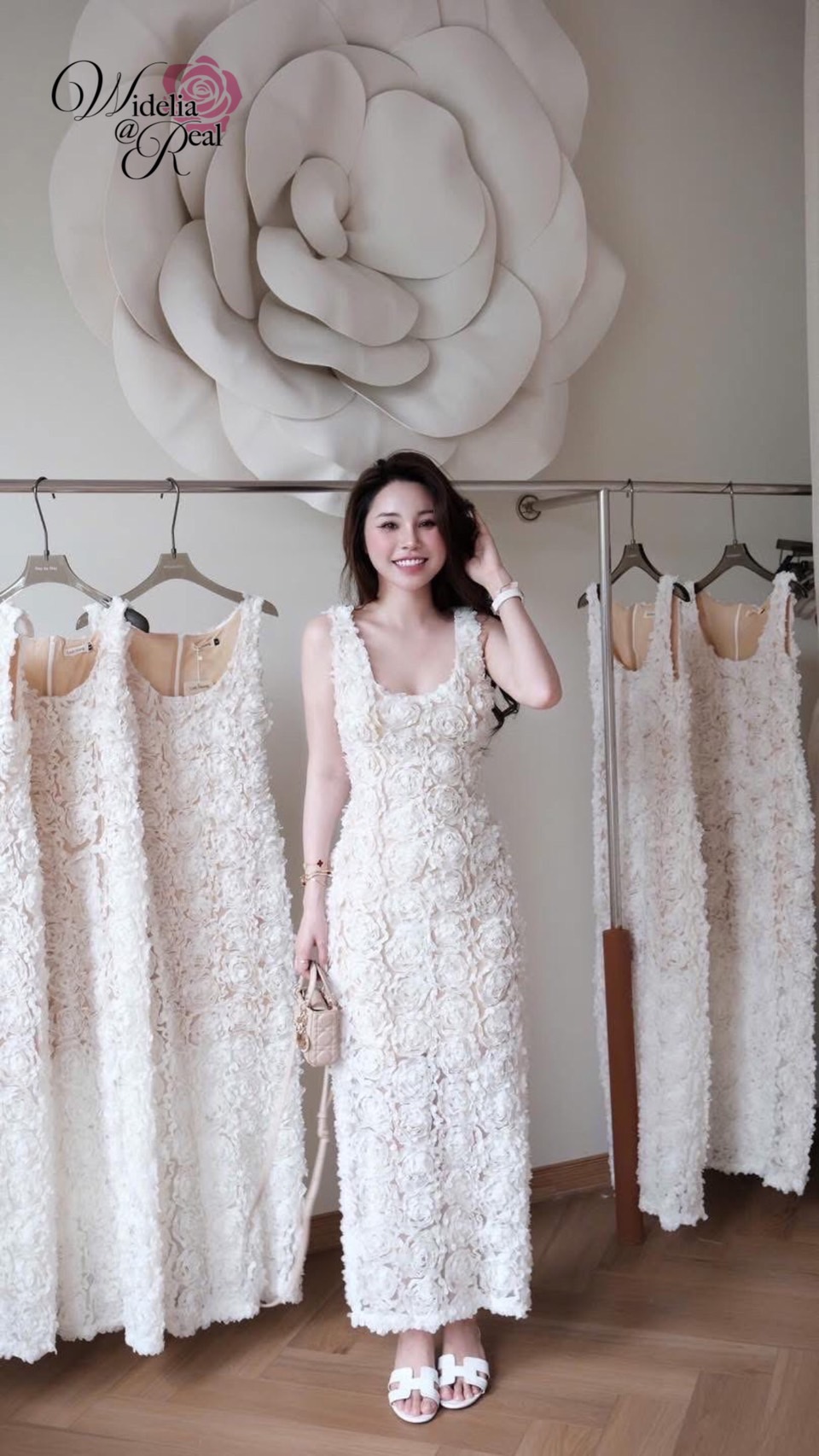Korea Maxi dress แม็กซี่เดรสตัวยาว แขนกุด ทรงเข้ารูป