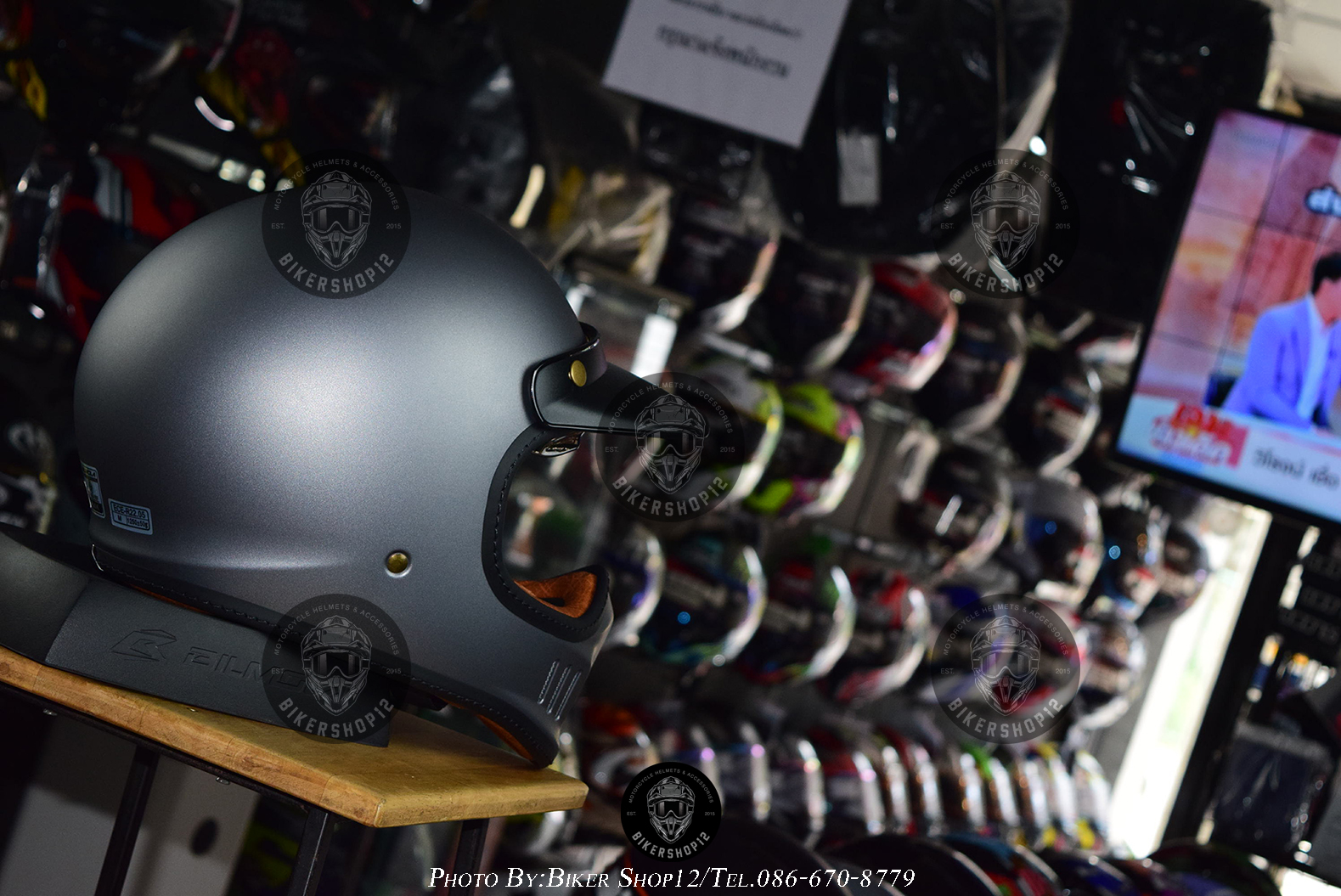 หมวกกันน็อก Bilmola รุ่น RX100 สี เงินด้าน