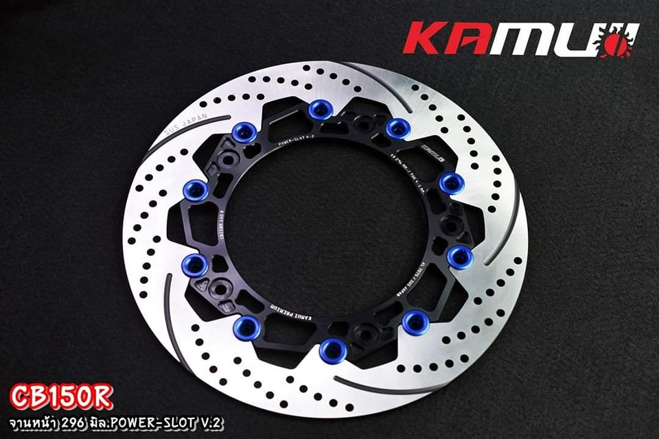 จานดิสก์หน้าCB150R 296 มิล . Power-Slot V.2