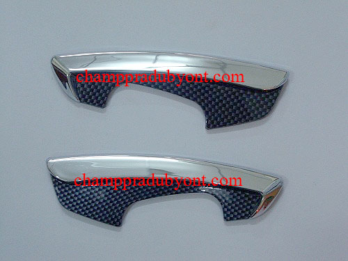 ครอบไฟเลี้ยวข้างโครเมี่ยม HONDA CIVIC 06-12 ลายเคฟล่า