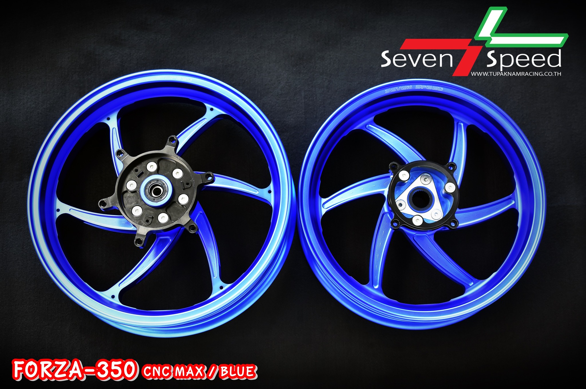 CNC MAX FORZA-350 สีด้าน ล้อแม็ก forza350 sevenspeed - งานตรงรุ่น ไม่ต้องแปลงรถ - งานไทยแท้ เกรดพรีเมี่ยม - ผลิตจากวัตถุดิบคุณภาพสูงด้วยเครื่องจักรที่ทันสมัย - ชิ้นงานมีความละเอียดสวยงาม - มีความสวยงาม แข็งแรง ทนทาน ราคา 9,800 บาท