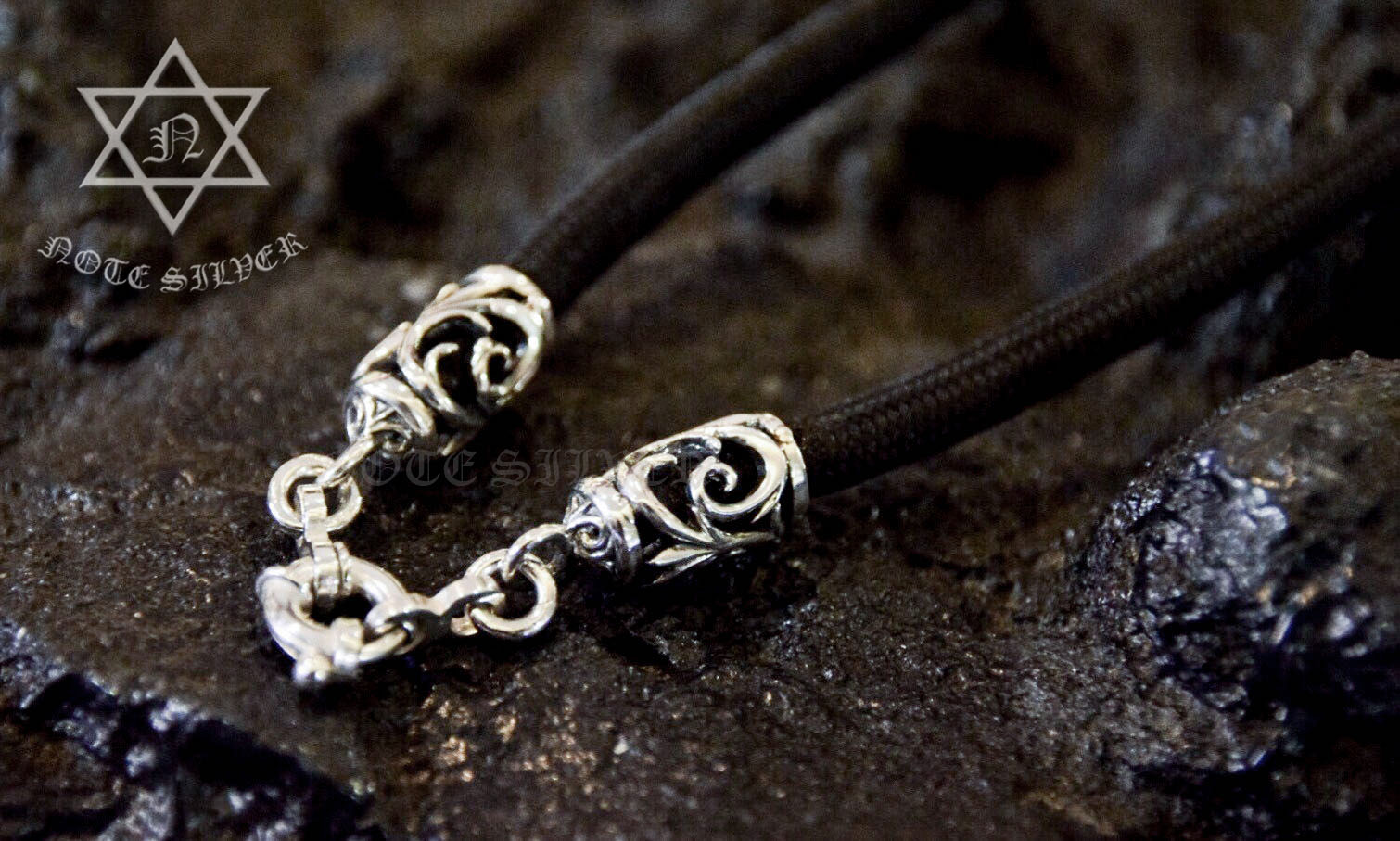 สร้อยคอเชือกร่ม ตะขอสปริงเงินแท้ Sterling Silver 925 NSRG1532