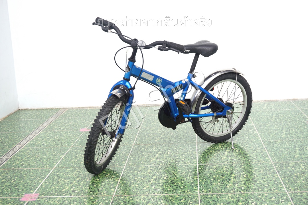 จักรยานเด็กญี่ปุ่น- ล้อ 18 นิ้ว - ไม่มีเกียร์ - Jeep - สีน้ำเงิน [จักรยานมือสอง]