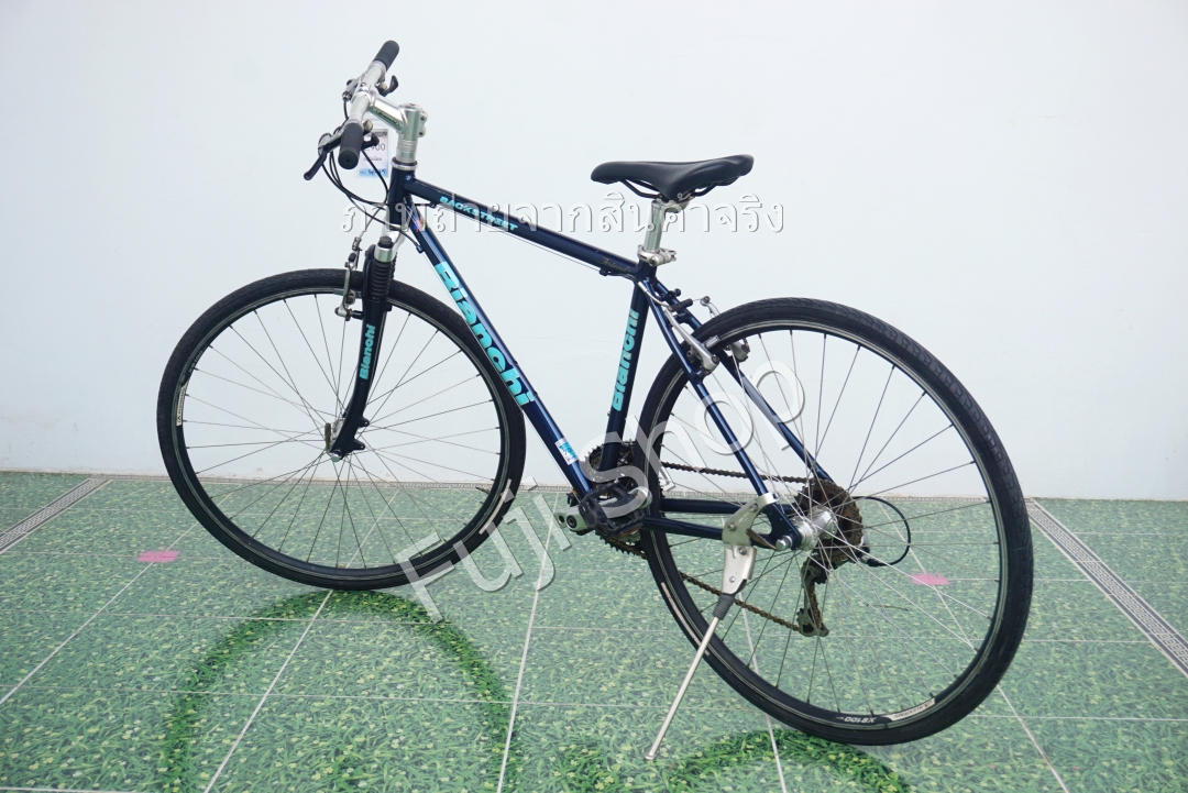 จักรยานไฮบริดญี่ปุ่น - ล้อ 28 นิ้ว - มีเกียร์ - อลูมิเนียม - Bianchi Back Street - สีน้ำเงิน [จักรยานมือสอง]