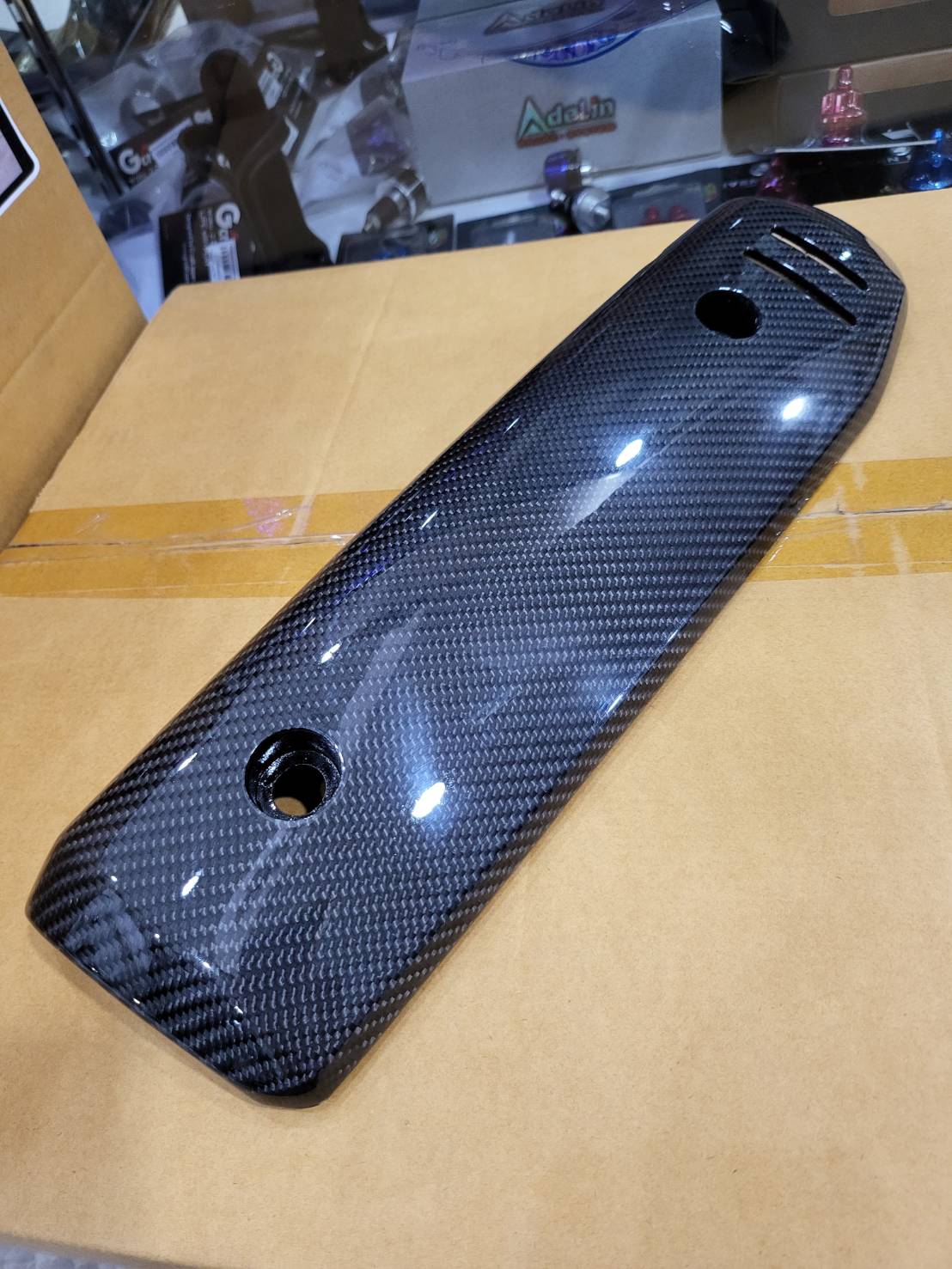 คาร์บอนเครฟล่าผ้าแท้ HONDA Giorno+ ทั้งคัน มีของพร้อมส่ง กรอง กันร้อนท่อ ฝาถังน้ำมัน ครอบไฟหน้า ครอบพักเท้า ครอบไฟส่องป้าย ฝาเก๊ะ หม้อน้ำ หัวแคร้ง