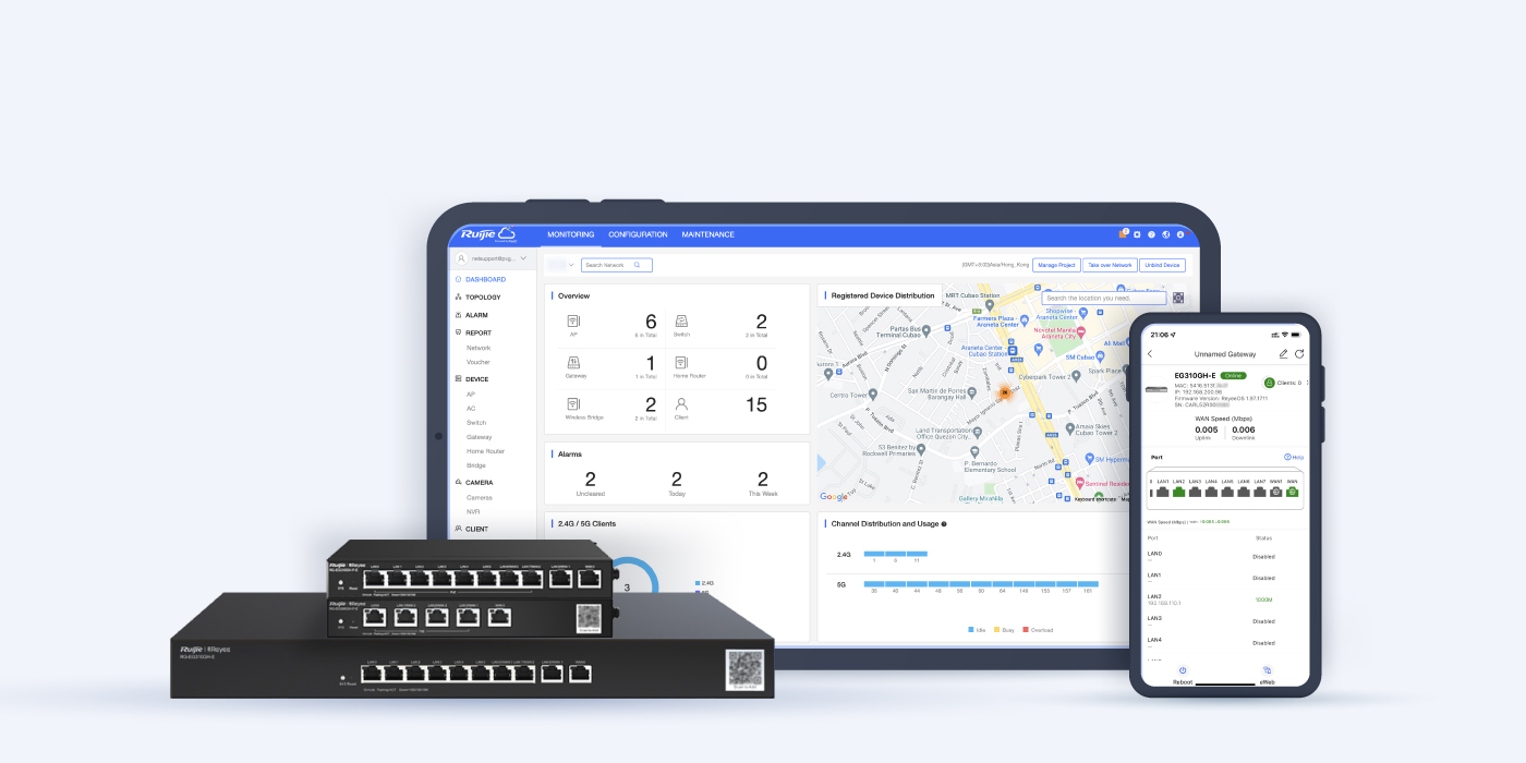 RUIJIE RG-EG310GH-E ROUTER 10Port, 1.5Gbps, 350 User, 64 VPN Tunnels, Multi-WAN BY BILLIONAIRE SECURETECH RG-EG310GH-E