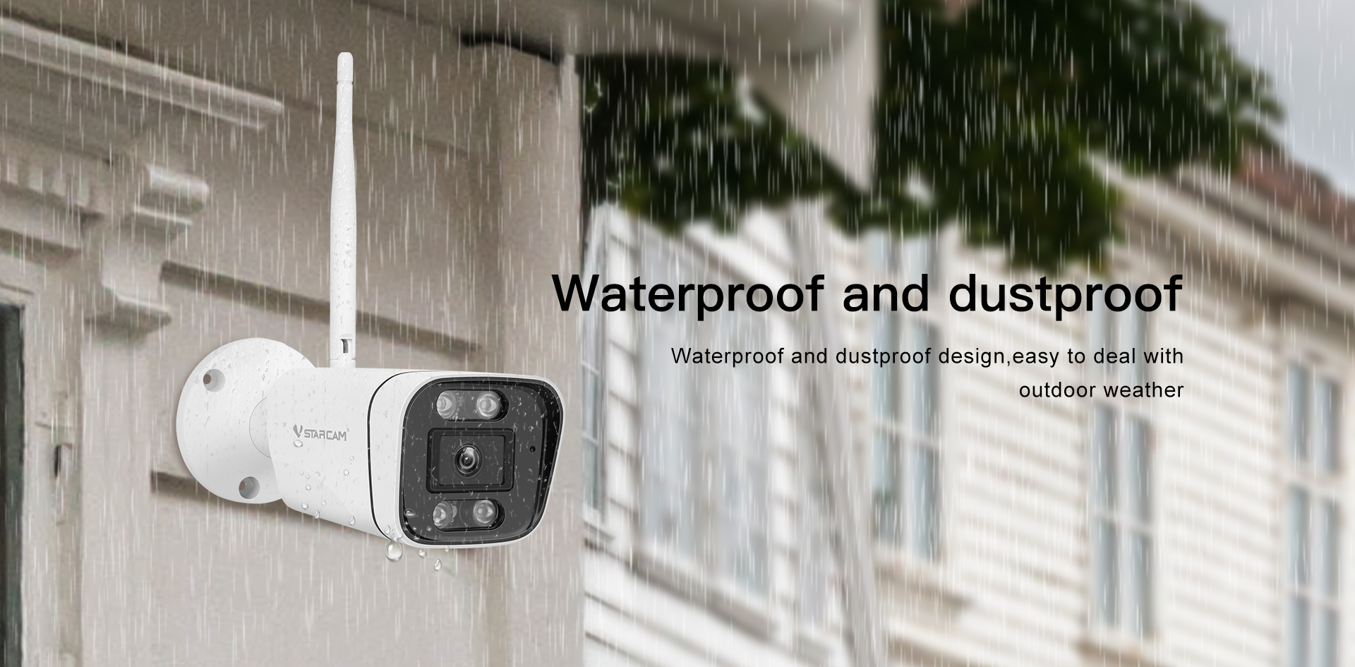 Vstarcam CS58 กล้องวงจรปิดระบบ IP WIFI 3 MP มีไมค์และลำโพงในตัว ติดตั้งภายนอกได้ BY BILLIONAIRE SECURETECH CS58