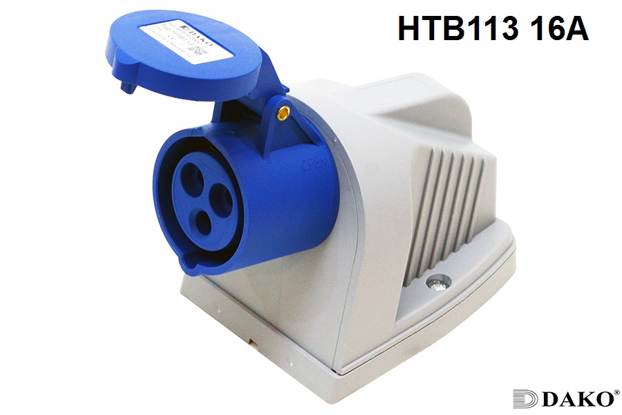 HTB 113 ปลั๊กตัวเมียติดลอย 2P+E 16A 230V IP44 6h
